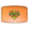 Faux Leather Engravable Patch - Curved Rectangle Thumbnail