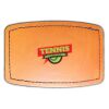 Faux Leather Engravable Patch - Curved Rectangle Thumbnail