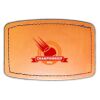 Faux Leather Engravable Patch - Curved Rectangle Thumbnail
