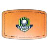 Faux Leather Engravable Patch - Curved Rectangle Thumbnail