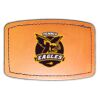 Faux Leather Engravable Patch - Curved Rectangle Thumbnail