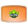 Faux Leather Engravable Patch - Curved Rectangle Thumbnail