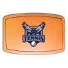 Faux Leather Engravable Patch - Curved Rectangle Thumbnail