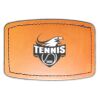Faux Leather Engravable Patch - Curved Rectangle Thumbnail