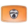Faux Leather Engravable Patch - Curved Rectangle Thumbnail