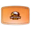 Faux Leather Engravable Patch - Curved Rectangle Thumbnail