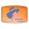 Faux Leather Engravable Patch - Curved Rectangle Thumbnail