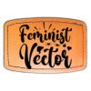 Faux Leather Engravable Patch - Curved Rectangle Thumbnail