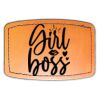 Faux Leather Engravable Patch - Curved Rectangle Thumbnail