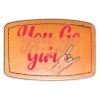 Faux Leather Engravable Patch - Curved Rectangle Thumbnail