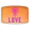 Faux Leather Engravable Patch - Curved Rectangle Thumbnail
