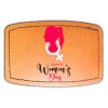 Faux Leather Engravable Patch - Curved Rectangle Thumbnail