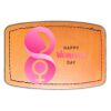 Faux Leather Engravable Patch - Curved Rectangle Thumbnail