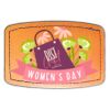 Faux Leather Engravable Patch - Curved Rectangle Thumbnail