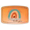 Faux Leather Engravable Patch - Curved Rectangle Thumbnail