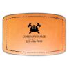 Faux Leather Engravable Patch - Curved Rectangle Thumbnail