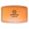 Faux Leather Engravable Patch - Curved Rectangle Thumbnail