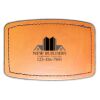 Faux Leather Engravable Patch - Curved Rectangle Thumbnail