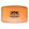 Faux Leather Engravable Patch - Curved Rectangle Thumbnail