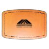 Faux Leather Engravable Patch - Curved Rectangle Thumbnail