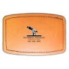 Faux Leather Engravable Patch - Curved Rectangle Thumbnail