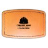 Faux Leather Engravable Patch - Curved Rectangle Thumbnail