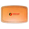 Faux Leather Engravable Patch - Curved Rectangle Thumbnail