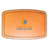 Faux Leather Engravable Patch - Curved Rectangle Thumbnail
