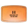 Faux Leather Engravable Patch - Curved Rectangle Thumbnail