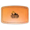 Faux Leather Engravable Patch - Curved Rectangle Thumbnail