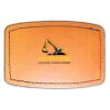 Faux Leather Engravable Patch - Curved Rectangle Thumbnail