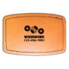 Faux Leather Engravable Patch - Curved Rectangle Thumbnail