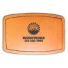 Faux Leather Engravable Patch - Curved Rectangle Thumbnail