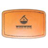 Faux Leather Engravable Patch - Curved Rectangle Thumbnail