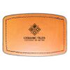 Faux Leather Engravable Patch - Curved Rectangle Thumbnail