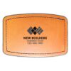 Faux Leather Engravable Patch - Curved Rectangle Thumbnail