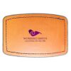 Faux Leather Engravable Patch - Curved Rectangle Thumbnail