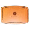 Faux Leather Engravable Patch - Curved Rectangle Thumbnail