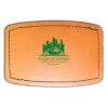 Faux Leather Engravable Patch - Curved Rectangle Thumbnail