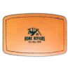 Faux Leather Engravable Patch - Curved Rectangle Thumbnail