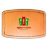 Faux Leather Engravable Patch - Curved Rectangle Thumbnail