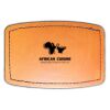 Faux Leather Engravable Patch - Curved Rectangle Thumbnail