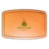 Faux Leather Engravable Patch - Curved Rectangle Thumbnail