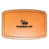 Faux Leather Engravable Patch - Curved Rectangle Thumbnail