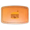 Faux Leather Engravable Patch - Curved Rectangle Thumbnail
