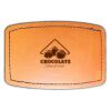 Faux Leather Engravable Patch - Curved Rectangle Thumbnail