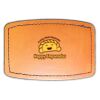 Faux Leather Engravable Patch - Curved Rectangle Thumbnail