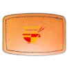 Faux Leather Engravable Patch - Curved Rectangle Thumbnail