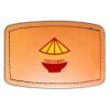 Faux Leather Engravable Patch - Curved Rectangle Thumbnail