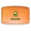 Faux Leather Engravable Patch - Curved Rectangle Thumbnail